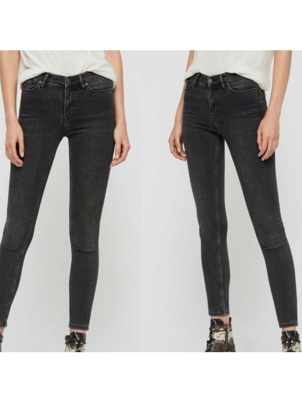 AllSaints Women's Black Skinny Jeans